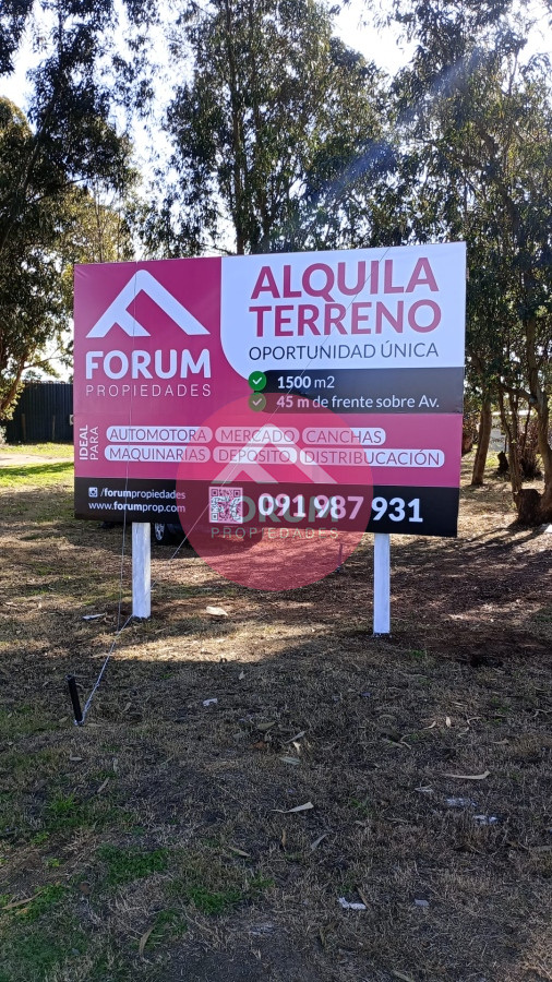 ALQUILA TERRENO 1500 MTS.!!